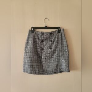 Plaid Favlux Button Up Miniskirt Size Large